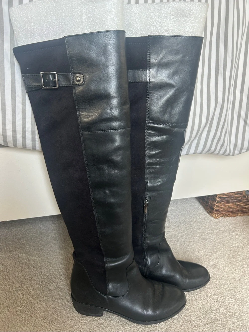 Sam Edelman Black Over-the-Knee Riding Boots
